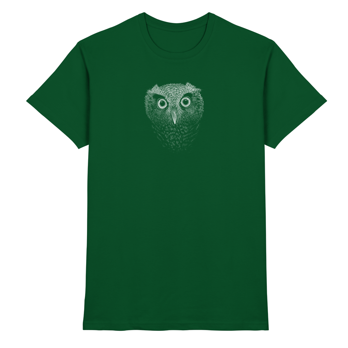 Eule Kritzelkunst Illustration - Premium Shirt