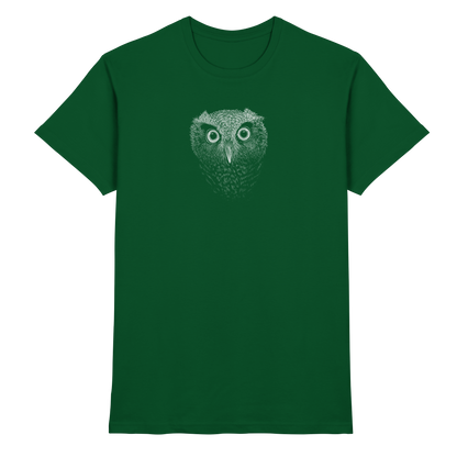 Eule Kritzelkunst Illustration - Premium Shirt