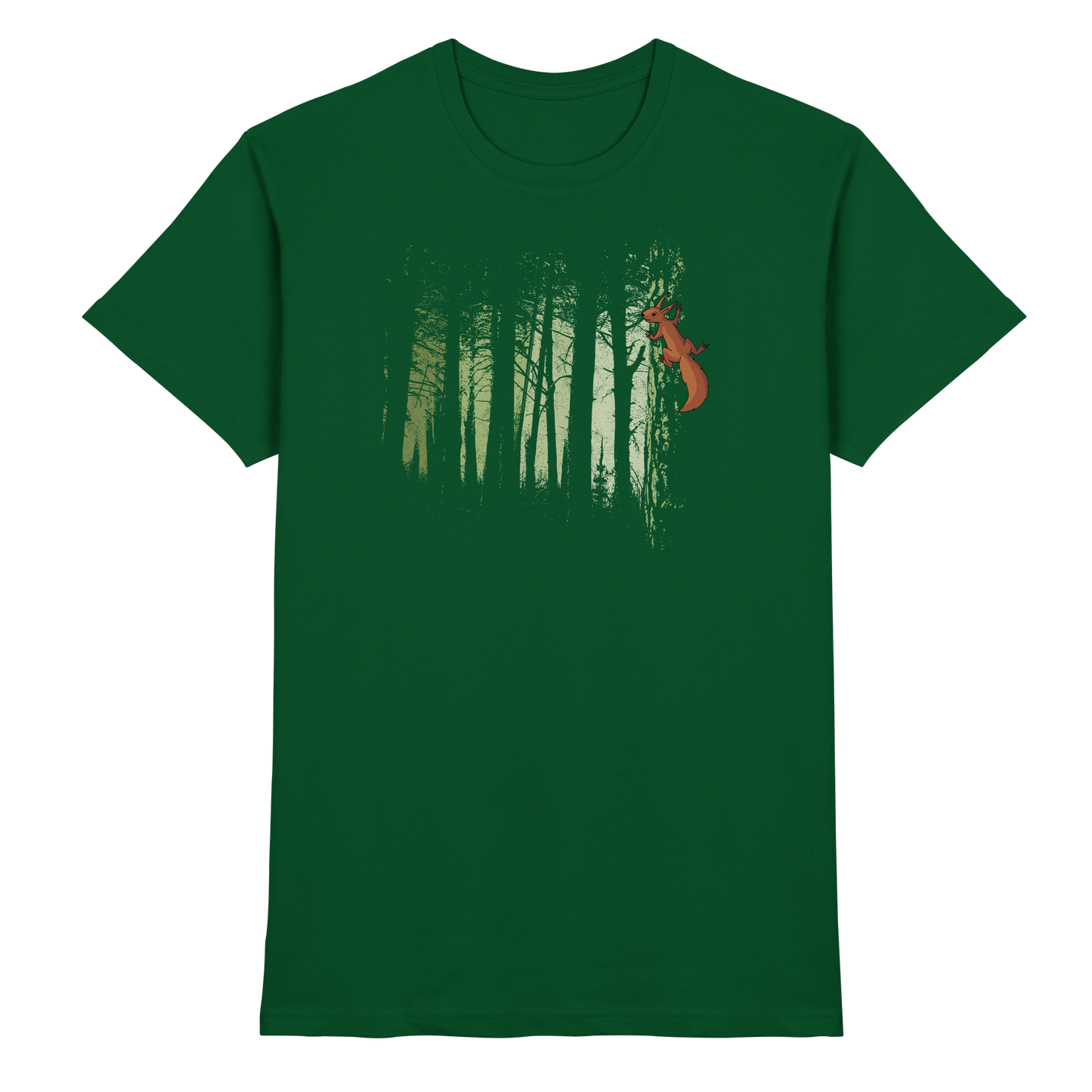 Eichhörnchen im Zwielicht-Wald - Premium Shirt