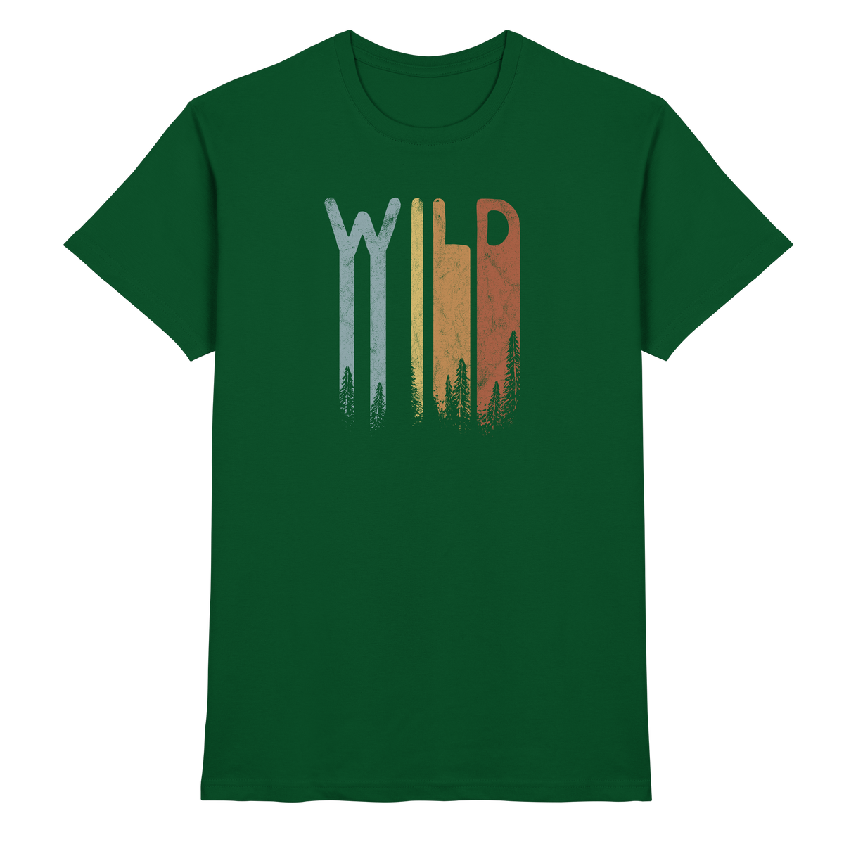 Wild Retro Schriftzug - Premium Shirt