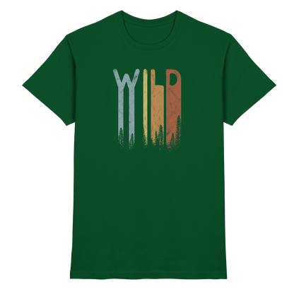 Wild Retro Schriftzug - Premium Shirt