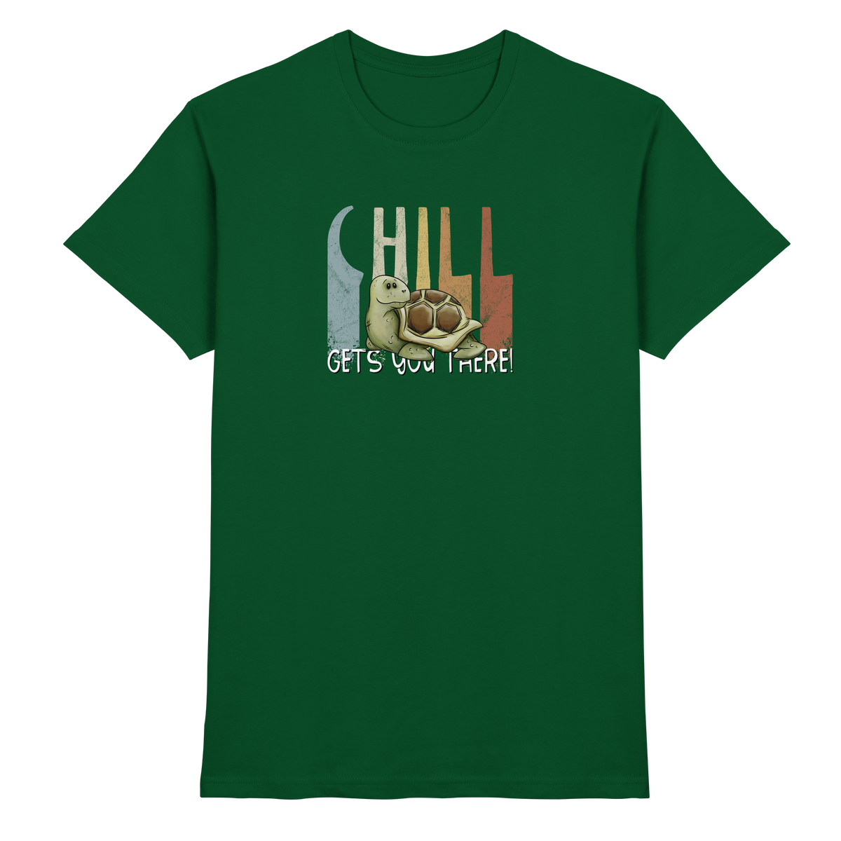 Gechillt gemütliche Schildkröte - Premium Shirt