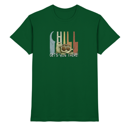 Gechillt gemütliche Schildkröte - Premium Shirt