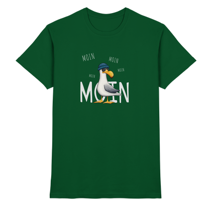 Moin Moin Lässige Hipster Möwe  - Premium Shirt