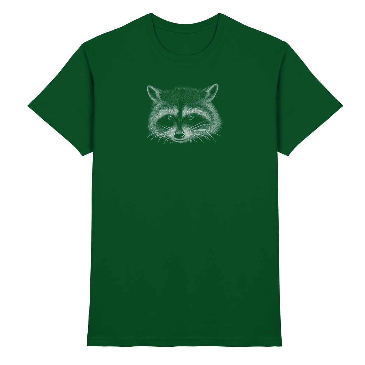 Waschbär Illustration Kritzelkunst - Premium Shirt
