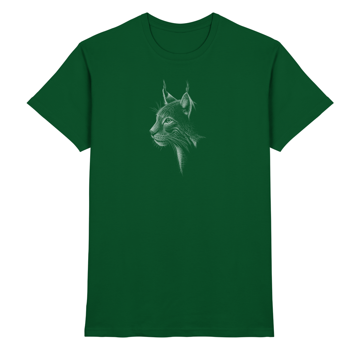 Luchs Kritzelkunst Wildkatze Illustration - Premium Shirt