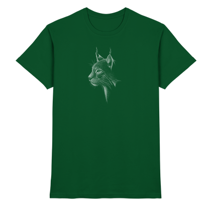 Luchs Kritzelkunst Wildkatze Illustration - Premium Shirt