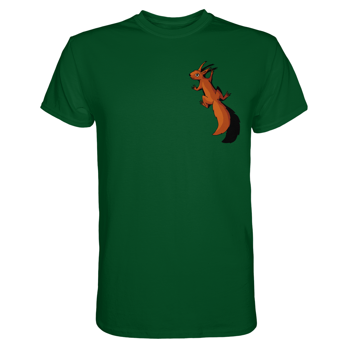 Süßes Eichhörnchen klettert - Premium Shirt