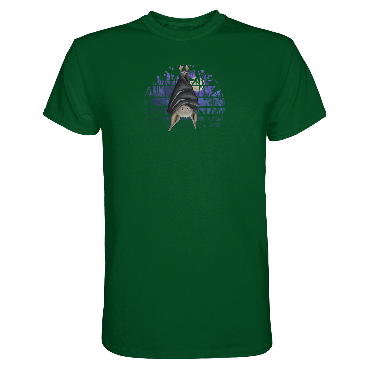 Fledermaus in blauer Nacht - Premium Shirt