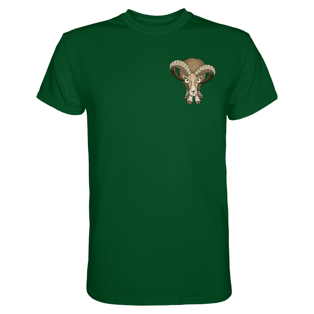 Bockiges Mufflon Widder Schafbock - Premium Shirt