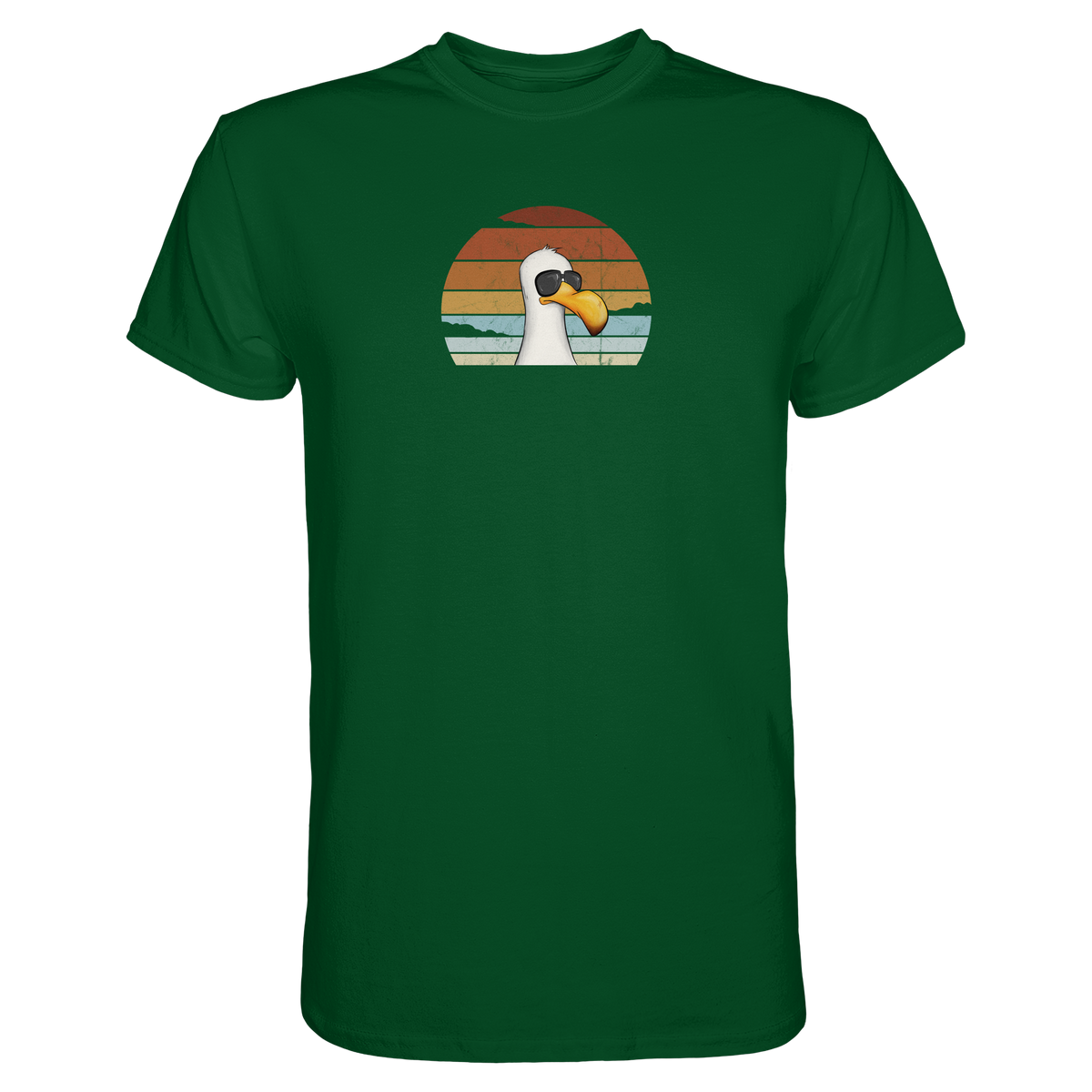 Cool lässige Retro Möwe - Premium Shirt