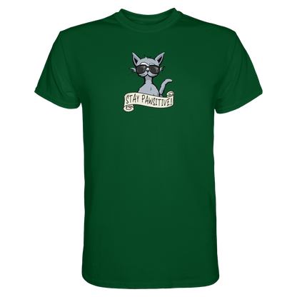 Stay Pawsitive Bleib lässig Hipster Katze - Premium Shirt