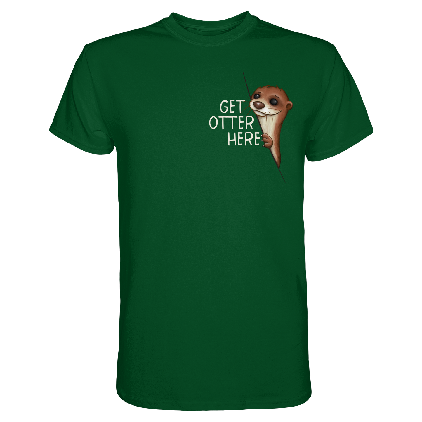 Get Otter Here | Lustiger Otter Kalauer - Premium Shirt