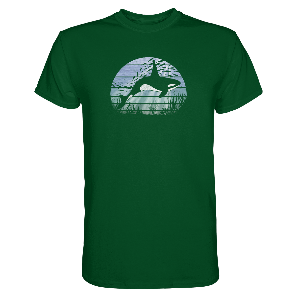 Retro Tiefsee Schwertwal Orca - Premium Shirt