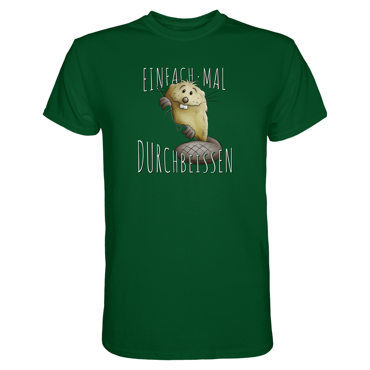 Einfach mal Durchbeissen Biber - Premium Shirt