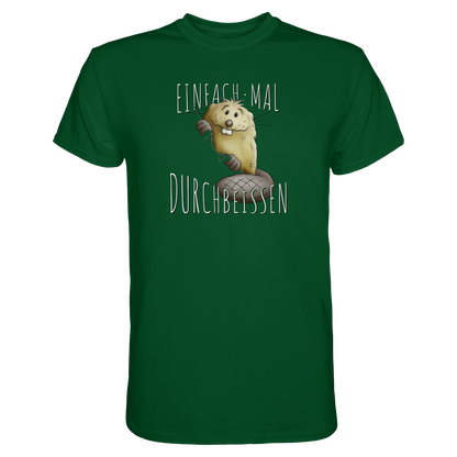 Einfach mal Durchbeissen Biber - Premium Shirt