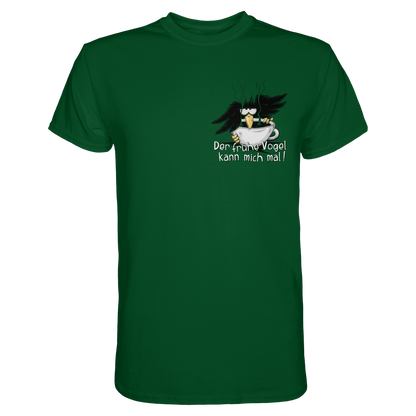 Der frühe Vogel kann mich mal | Kaffee Rabe - Premium Shirt