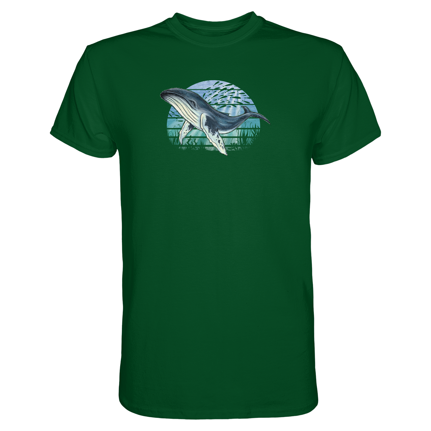 Retro Unterwasser Buckelwal - Premium Shirt