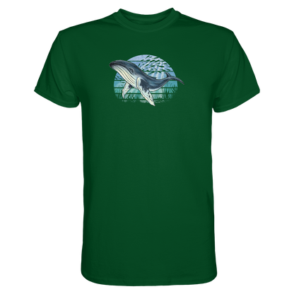 Retro Unterwasser Buckelwal - Premium Shirt