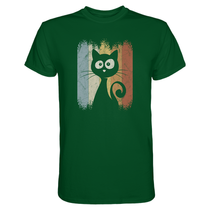 Retro Katze Silhouette - Premium Shirt