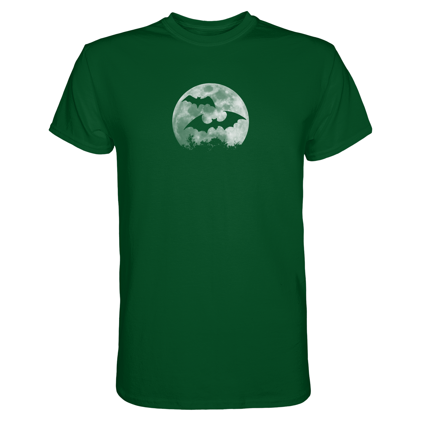 Fledermaus Silhouetten bei Vollmond - Premium Shirt