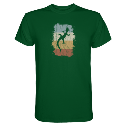 Retro Gecko Salamander Silhouette - Premium Shirt