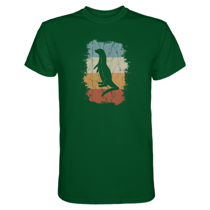 Retro Otter Fischotter Silhouette - Premium Shirt