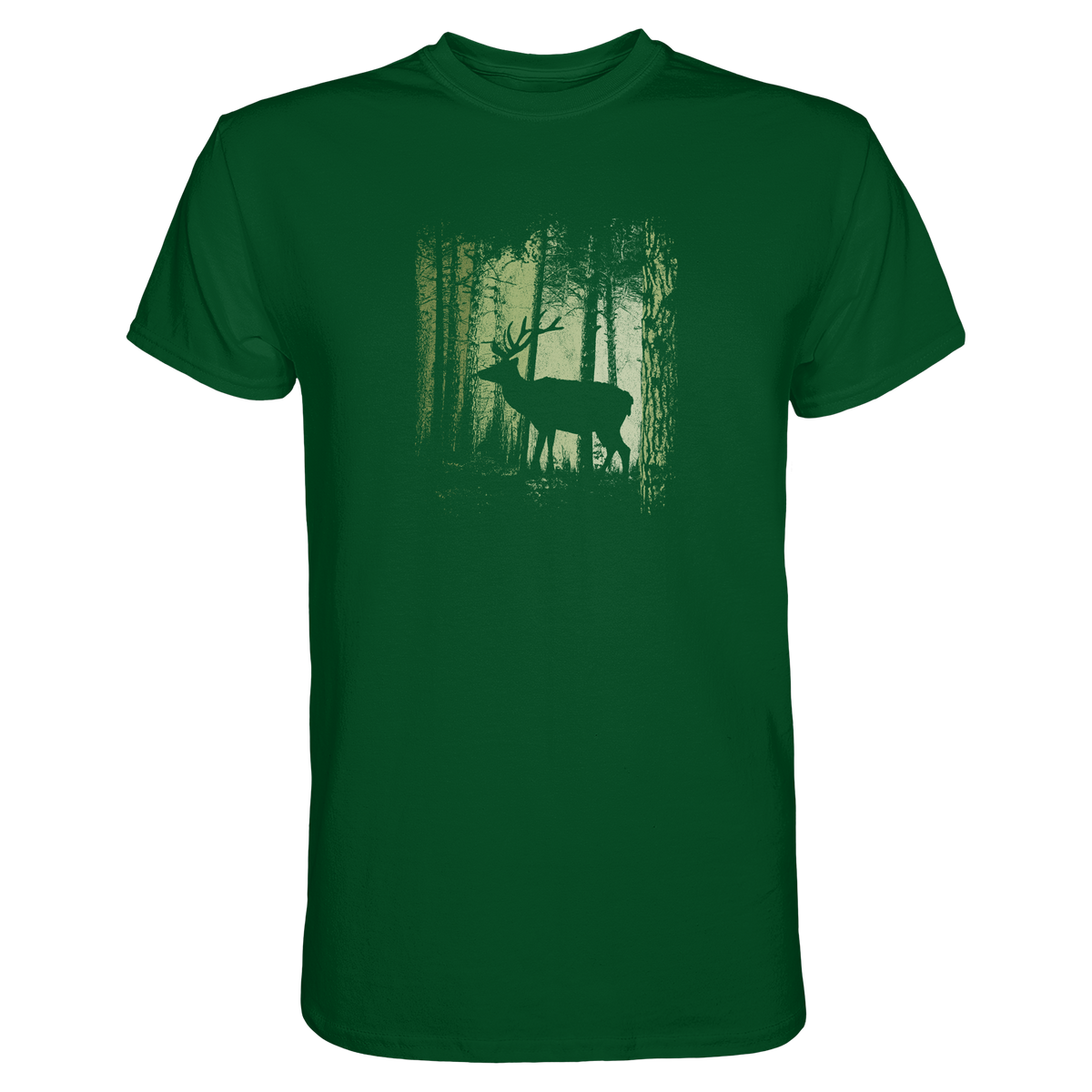 Hirsch im Zwielicht Wald - Premium Shirt