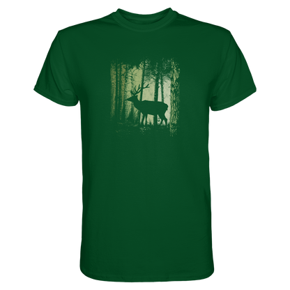 Hirsch im Zwielicht Wald - Premium Shirt