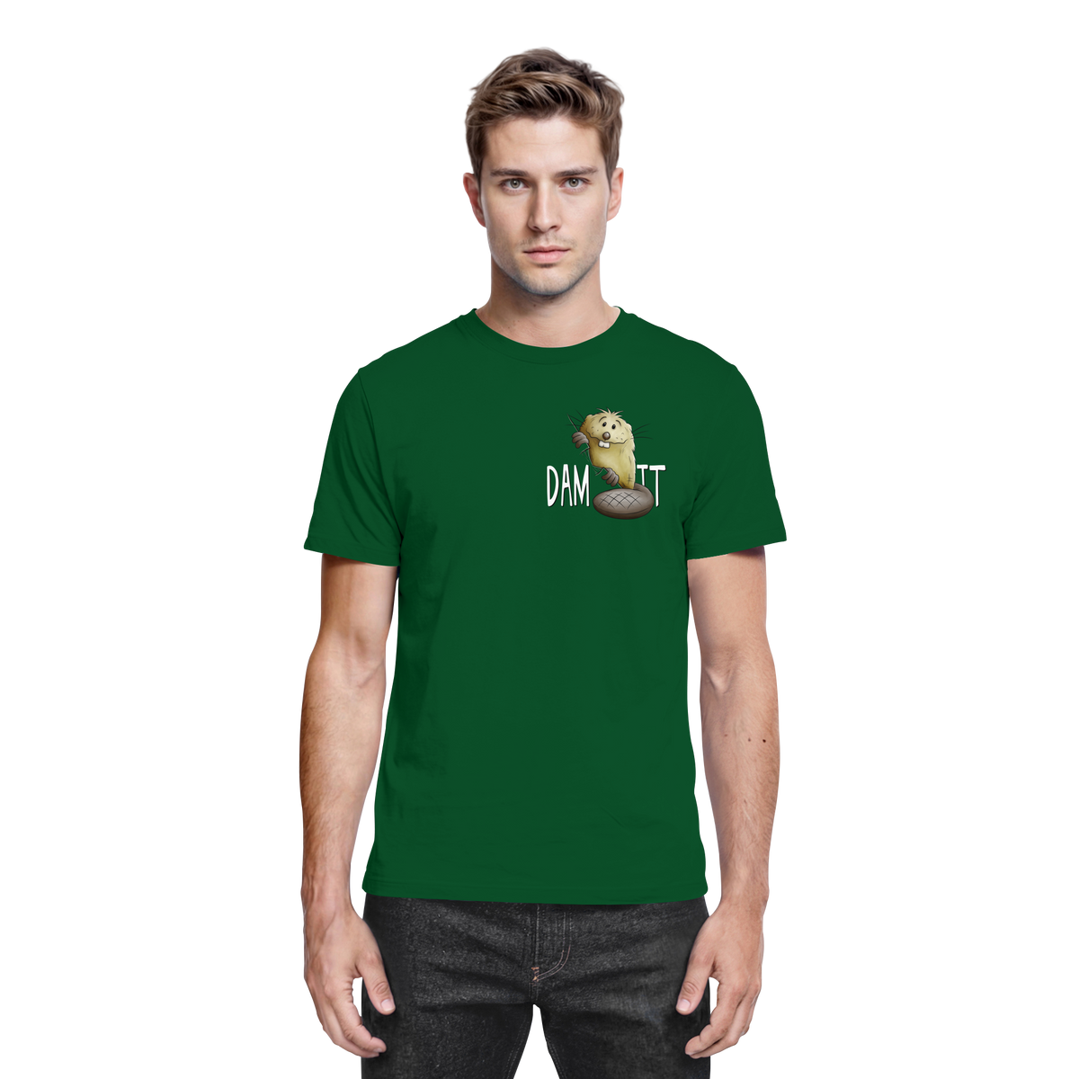 Dam It Verdammt Lustiger Biber - Premium Shirt