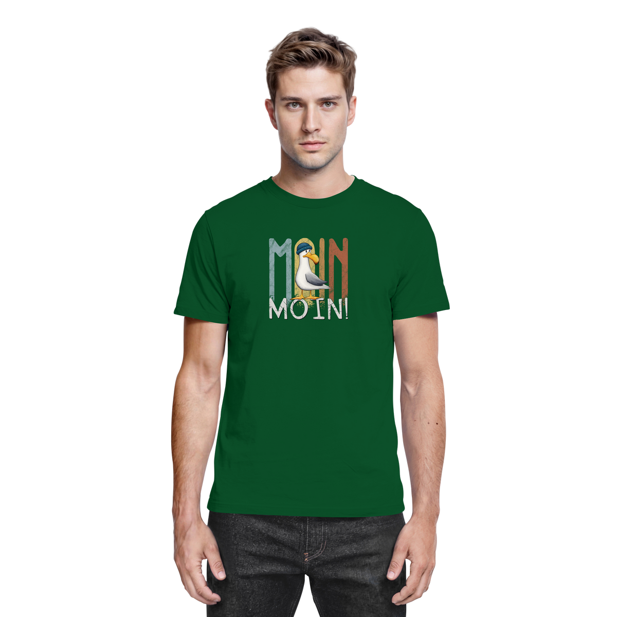 Moin Moin norddeutsche Möwe - Premium Shirt