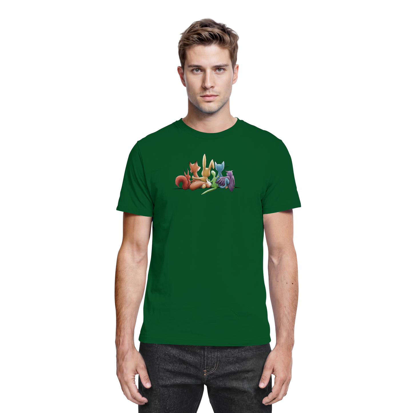 Regenbogen Tiere für Freundschaft, Toleranz und Vielfalt - Premium Shirt