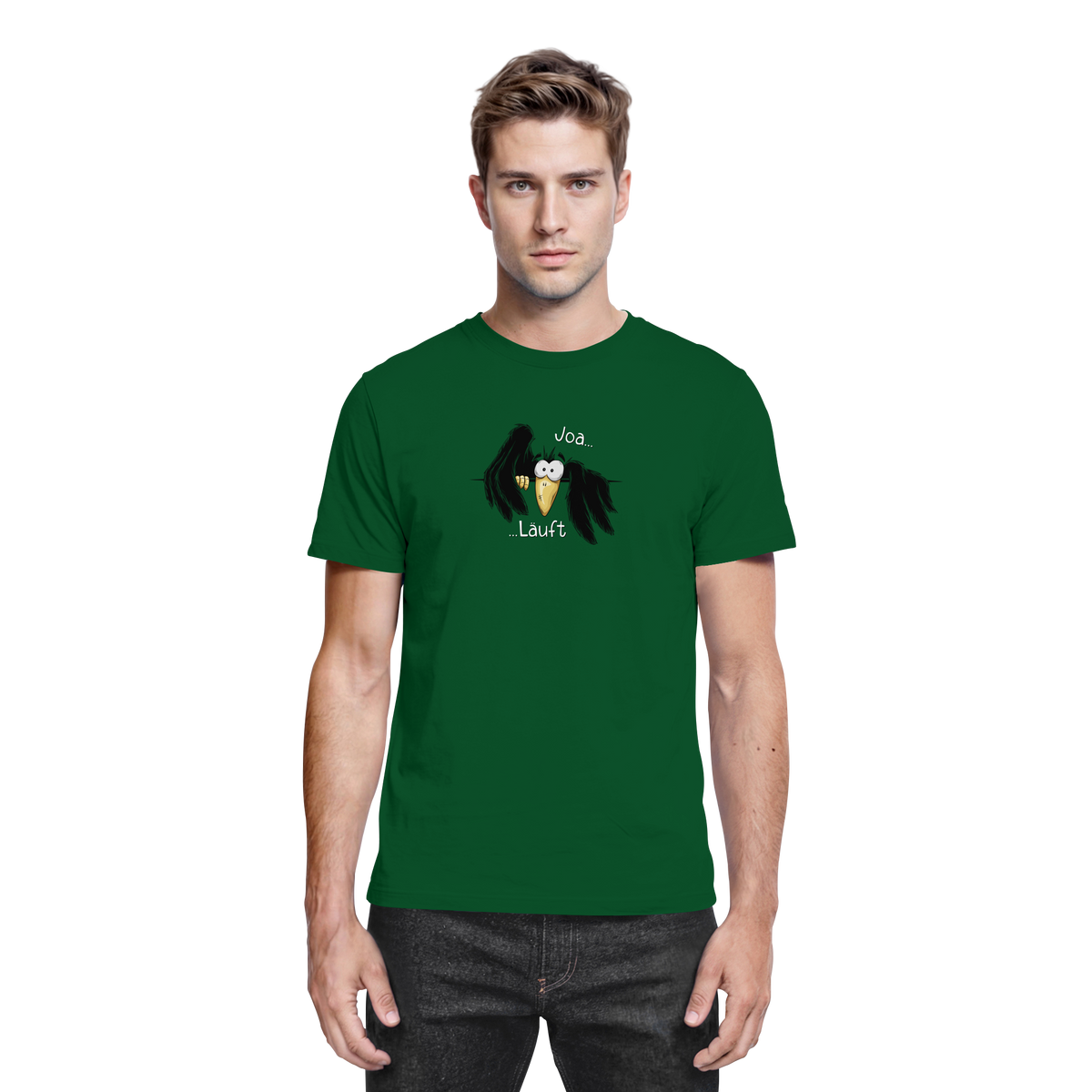 Joa Läuft Krähe gechillter Rabe - Premium Shirt