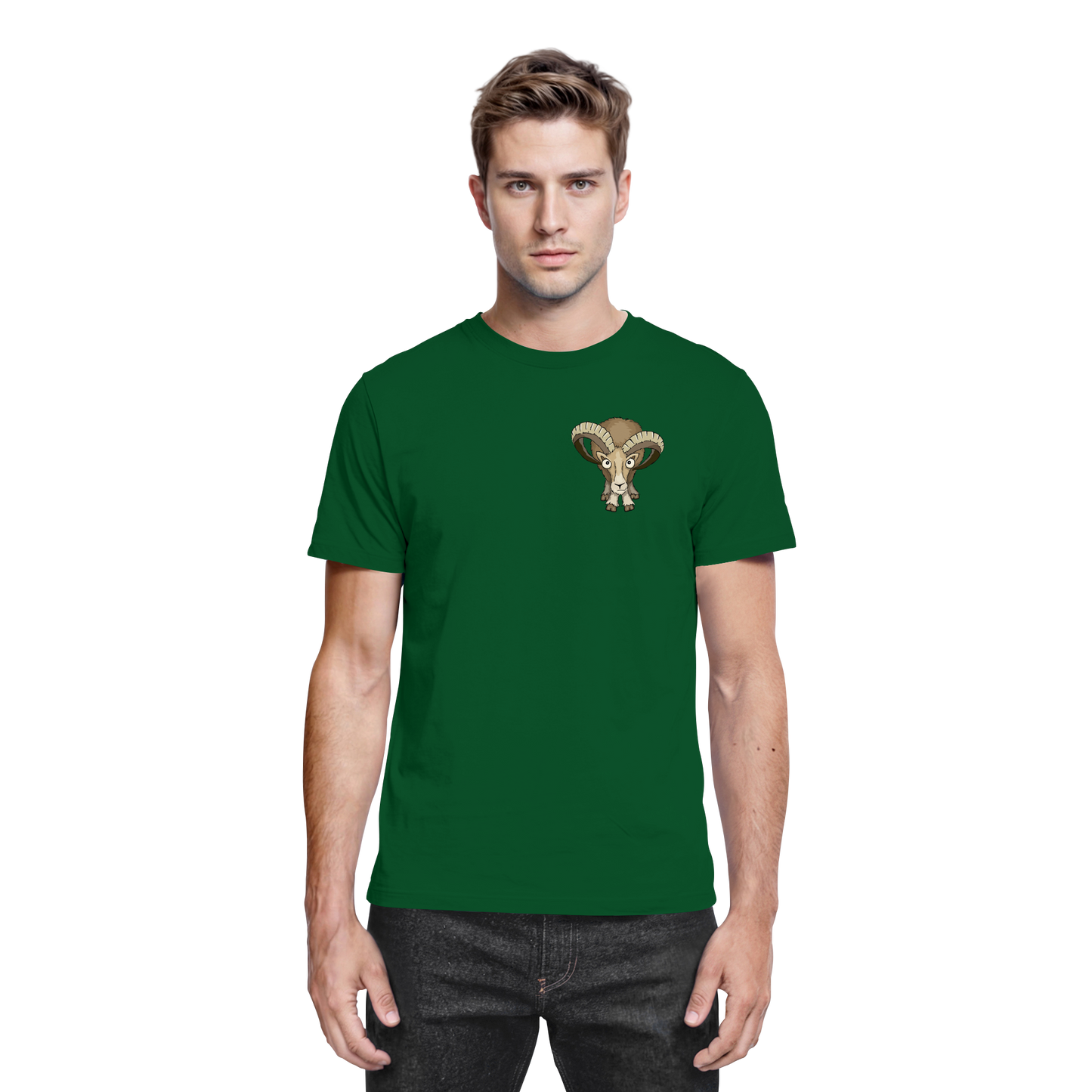 Bockiges Mufflon Widder Schafbock - Premium Shirt