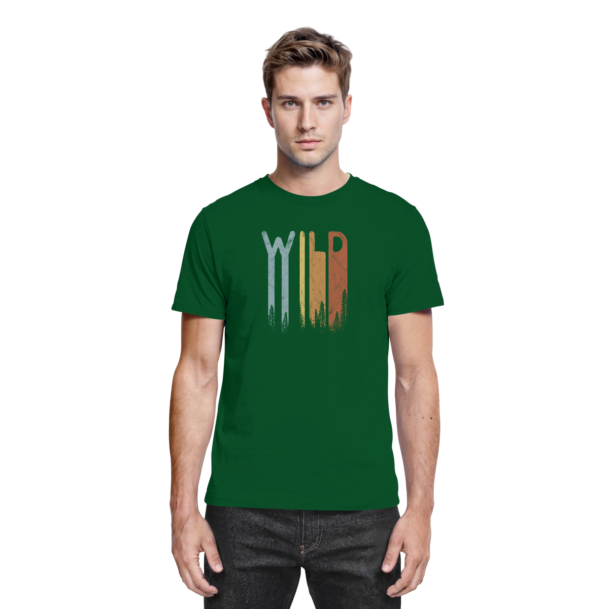 Wild Retro Schriftzug - Premium Shirt