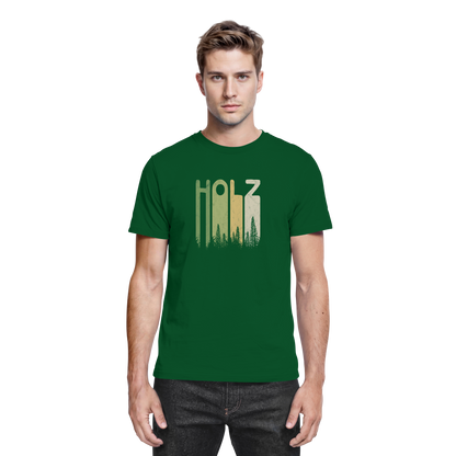 Holz Retro Wald Schriftzug - Premium Shirt