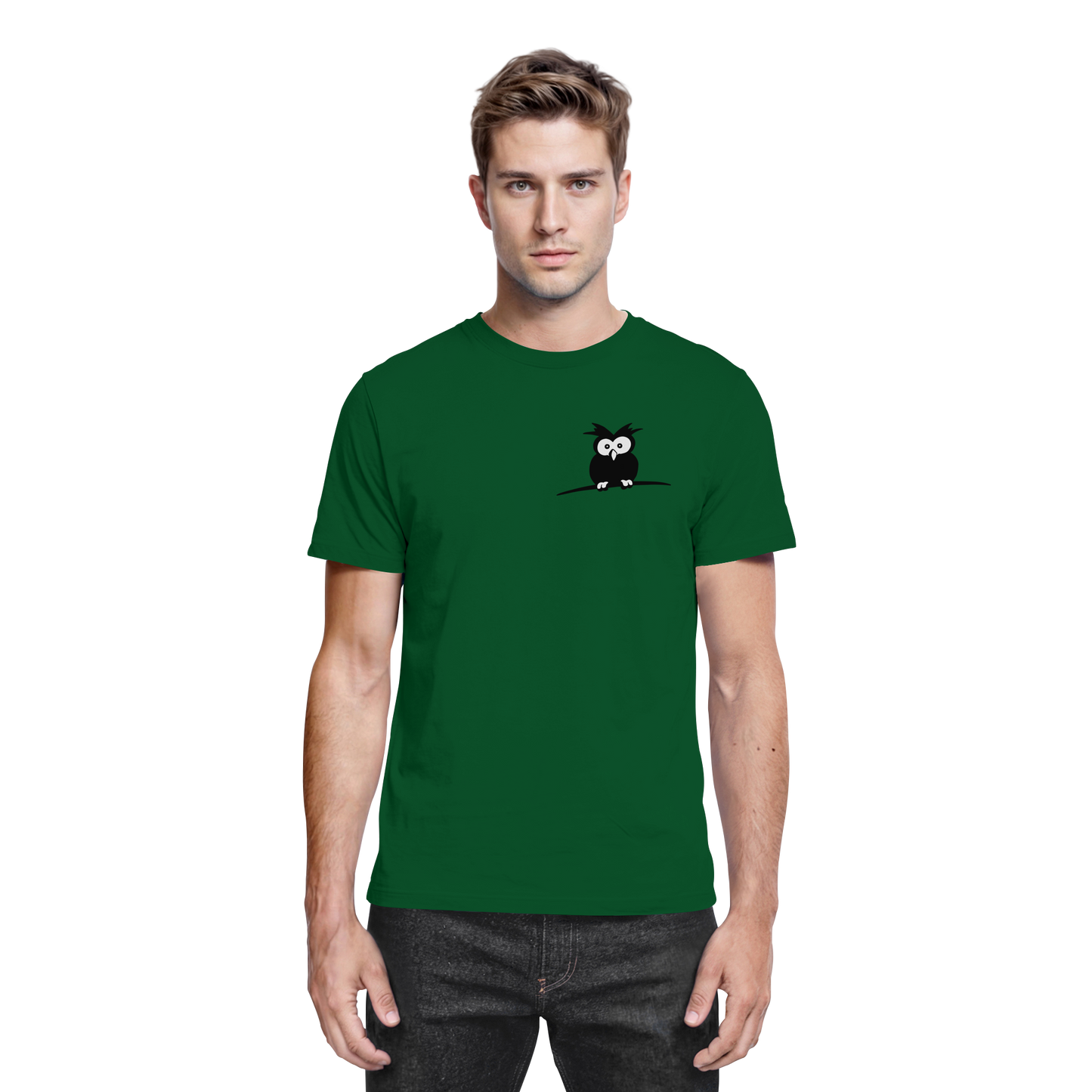 Kleine struppige Eule - Premium Shirt