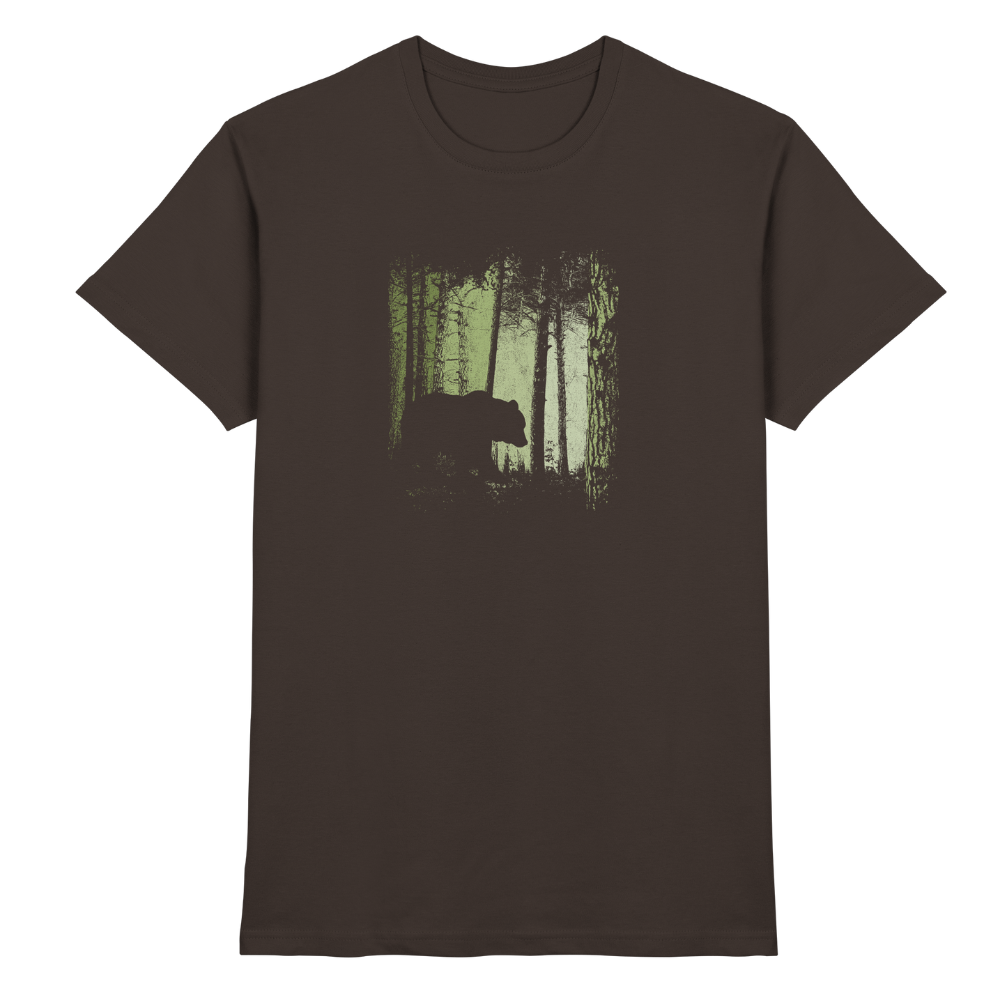 Braunbär im Zwielicht Wald - Premium Shirt