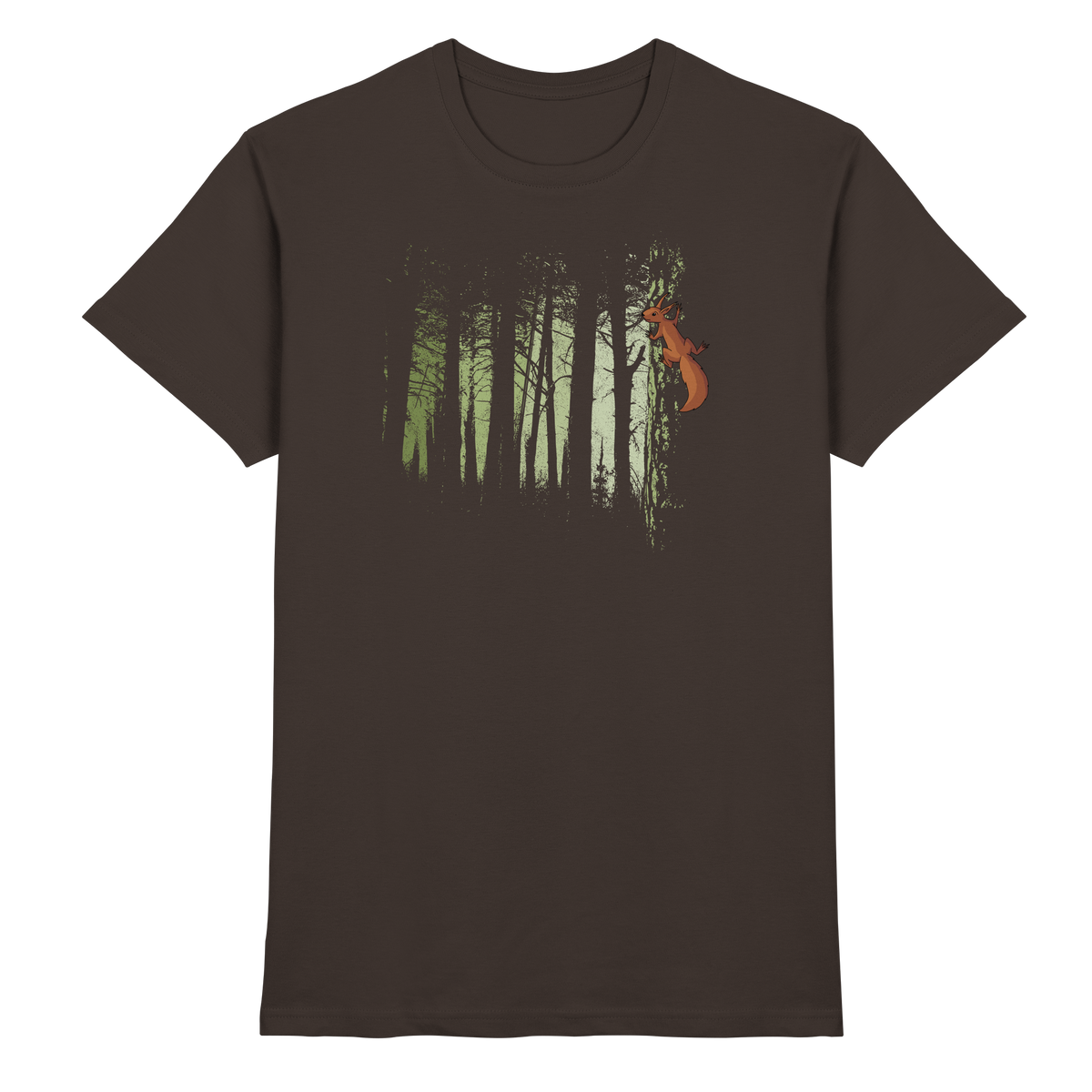 Eichhörnchen im Zwielicht-Wald - Premium Shirt