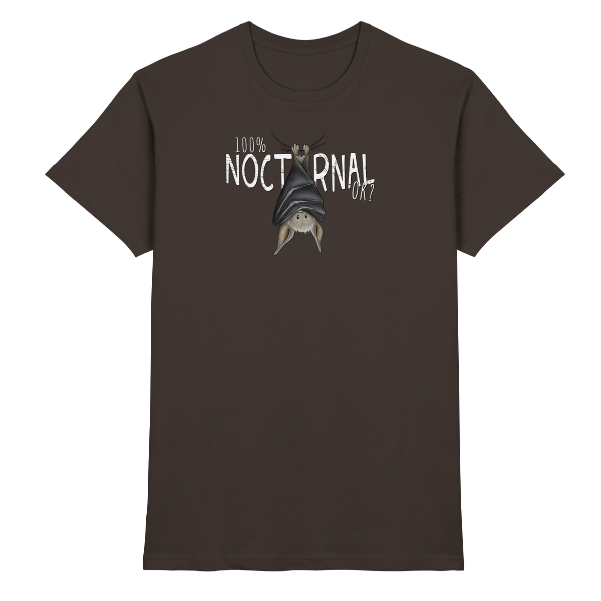 100% nachtaktive Fledermaus - Premium Shirt