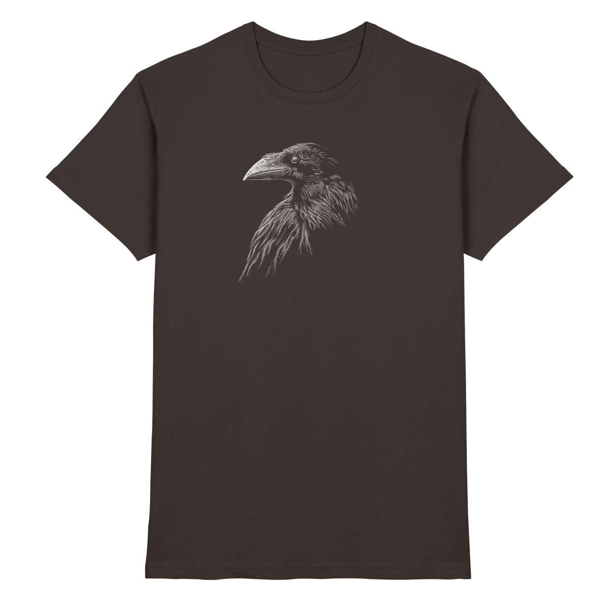 Kritzelkunst Rabe Krähe - Premium Shirt
