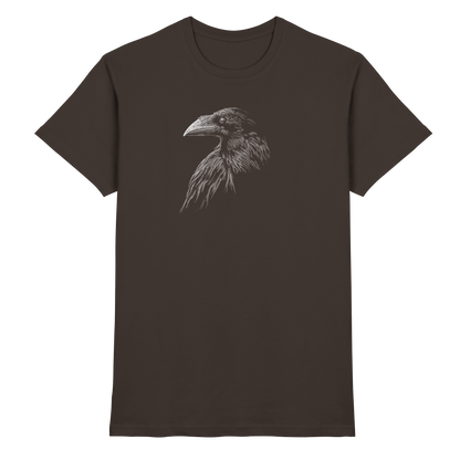 Kritzelkunst Rabe Krähe - Premium Shirt