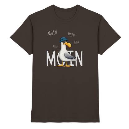 Moin Moin Lässige Hipster Möwe  - Premium Shirt
