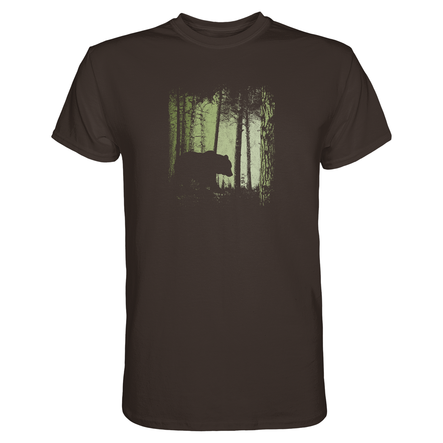 Braunbär im Zwielicht Wald - Premium Shirt