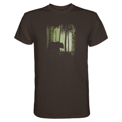 Braunbär im Zwielicht Wald - Premium Shirt