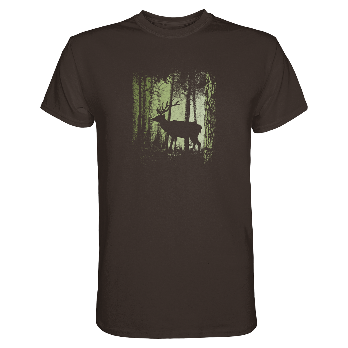 Hirsch im Zwielicht Wald - Premium Shirt