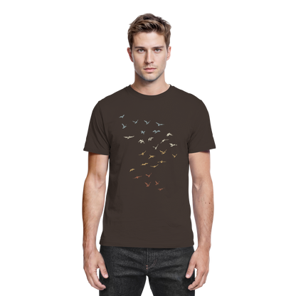 Retro Vogel Schwarm - Premium Shirt