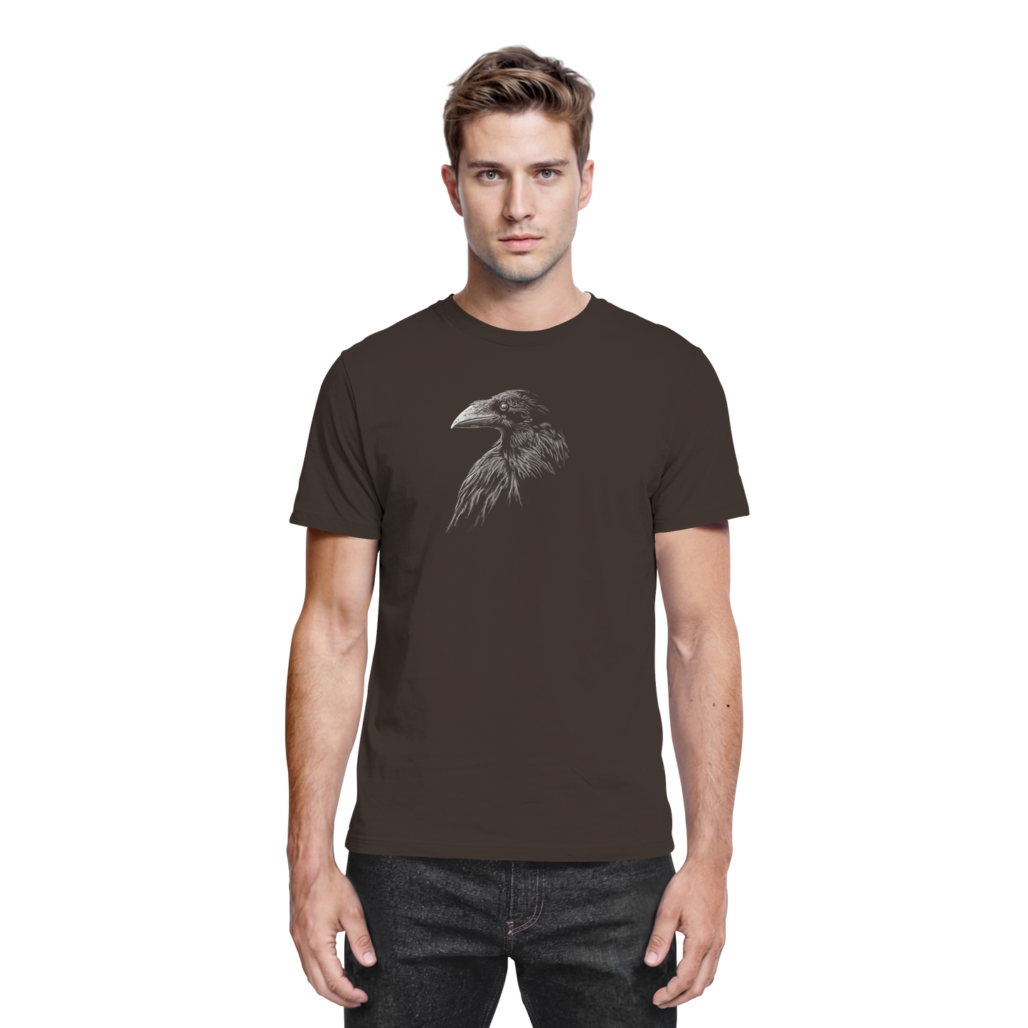Kritzelkunst Rabe Krähe - Premium Shirt