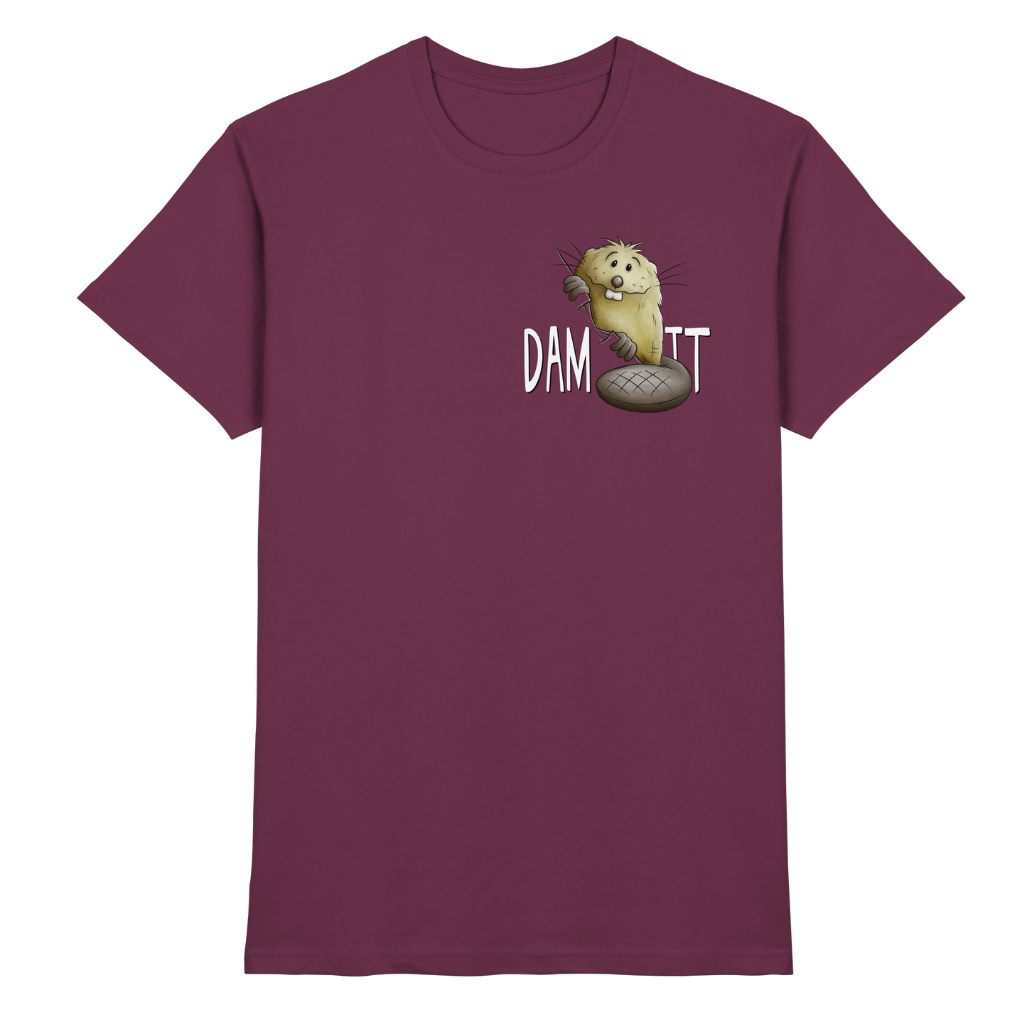 Dam It Verdammt Lustiger Biber - Premium Shirt
