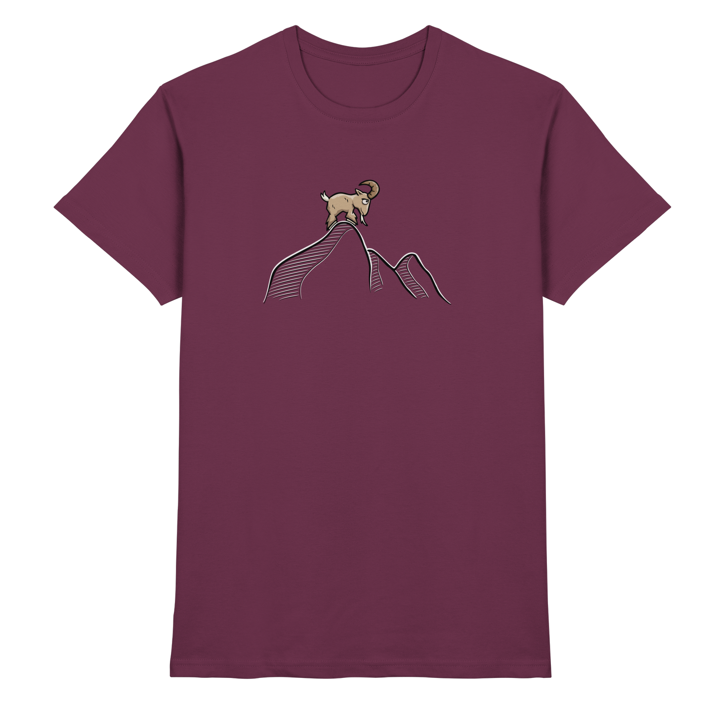 Ziegenbock in den Bergen - Premium Shirt